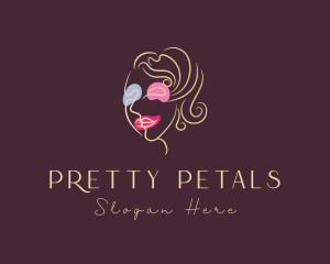 Cosmetics Makeup Face logo design