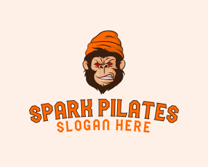 Skate Shop - Street Beanie Ape logo design