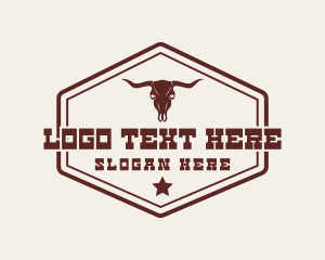 West - Western Cattle Ranch logo design