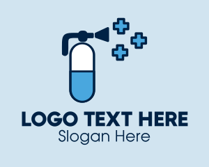 Healthcare - Hand Sanitizer Spray logo design