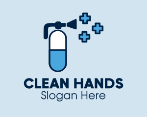 Hand Sanitizer Spray  logo design