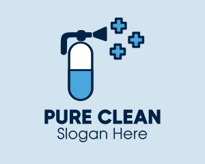 Hand Sanitizer Spray  logo design