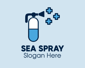 Hand Sanitizer Spray  logo design