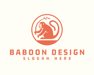 Baboon - Monkey Jungle Wildlife logo design