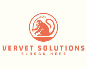 Vervet - Monkey Jungle Wildlife logo design