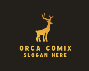 Deluxe Gold Stag  Logo