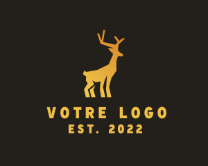 Stag - Deluxe Gold Stag logo design