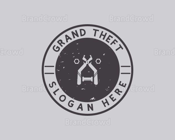 Handyman Tool Plumber Badge Logo