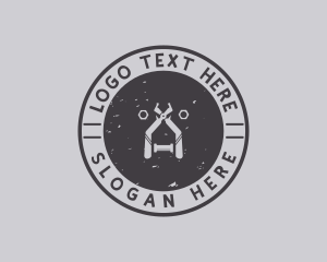 Tool - Handyman Tool Plumber Badge logo design