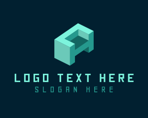 Illusion - 3D Monogram Letter CH logo design