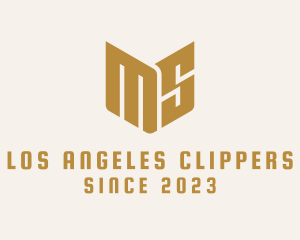 Team - Golden Auto Mechanic Letter MS logo design