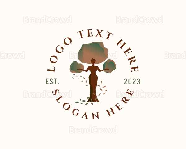 Wellness Tree Woman Logo