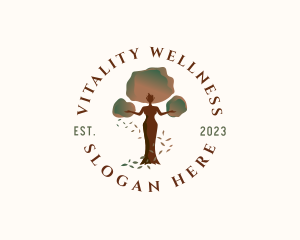 Wellness Tree Woman logo design