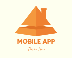 Shape - Orange Pyramid House logo design