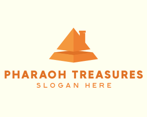 Orange Pyramid House logo design