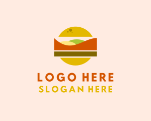 Lunch - Fast Food Burger logo design