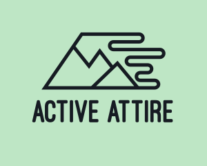 Sportswear - Fast Mountain Trekking logo design