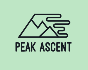 Climb - Fast Mountain Trekking logo design