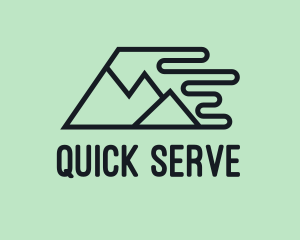 Fast - Fast Mountain Trekking logo design