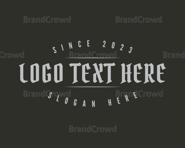 Dark Gothic Business Logo