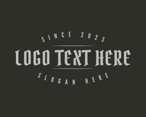 Dark Gothic Business logo design