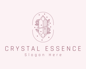 Rose Crystal Jewelry logo design