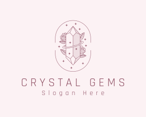 Rose Crystal Jewelry logo design