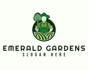 Agriculture Lawn Farmer logo design