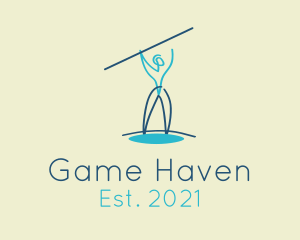 Equipment - Javelin Thrower Athlete logo design