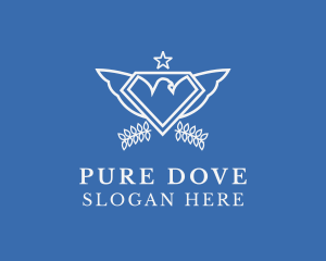 Dove Bird Christianity logo design