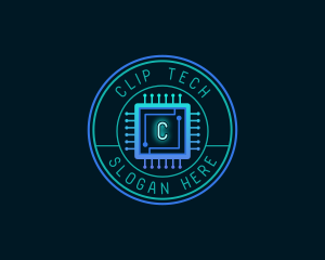 Microchip Circuit Tech Innovations logo design