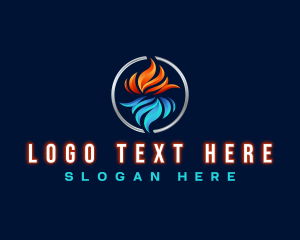 Thermal - Industrial Heating Cooling logo design