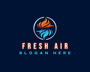 Industrial Heating Cooling logo design