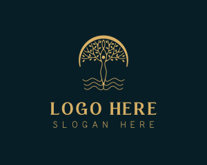 Forestry - Woman Tree Beauty Spa logo design