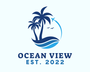 Summer Beach Ocean logo design