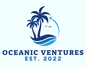 Summer Beach Ocean logo design