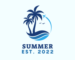 Summer Beach Ocean logo design