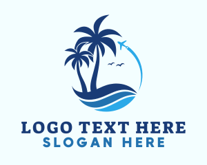 Summer Beach Ocean Logo