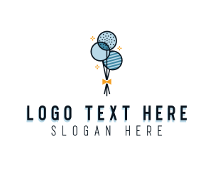 Balloon Party Event logo design