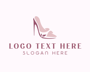 Luxury - Elegant Peep Toe High Heels logo design