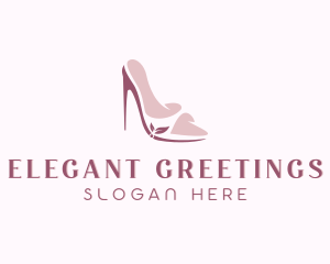 Elegant Peep Toe High Heels  logo design