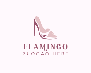 Heels - Elegant Peep Toe High Heels logo design