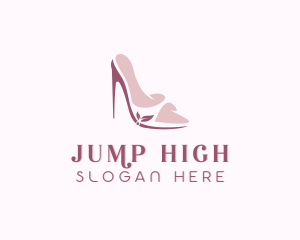 Elegant Peep Toe High Heels  logo design