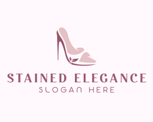 Elegant Peep Toe High Heels  logo design