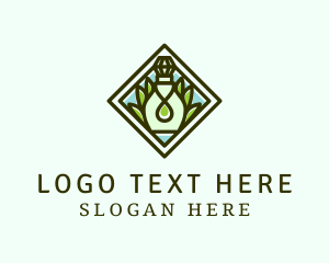 Fragrance - Green Leaves Scent logo design