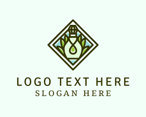 Perfumery - Green Leaves Scent logo design