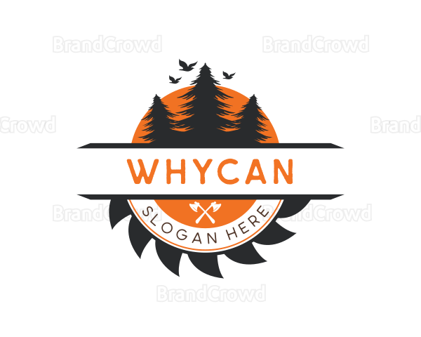 Forest Woodcutter Lumberjack Logo