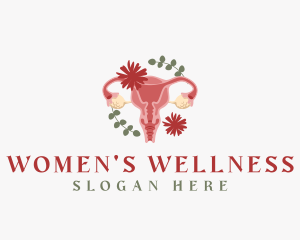 Gynecologist - Floral Uterus Organ logo design