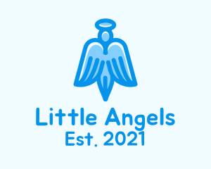 Angel Wings Pen logo design