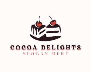 Chocolate Cake Dessert logo design